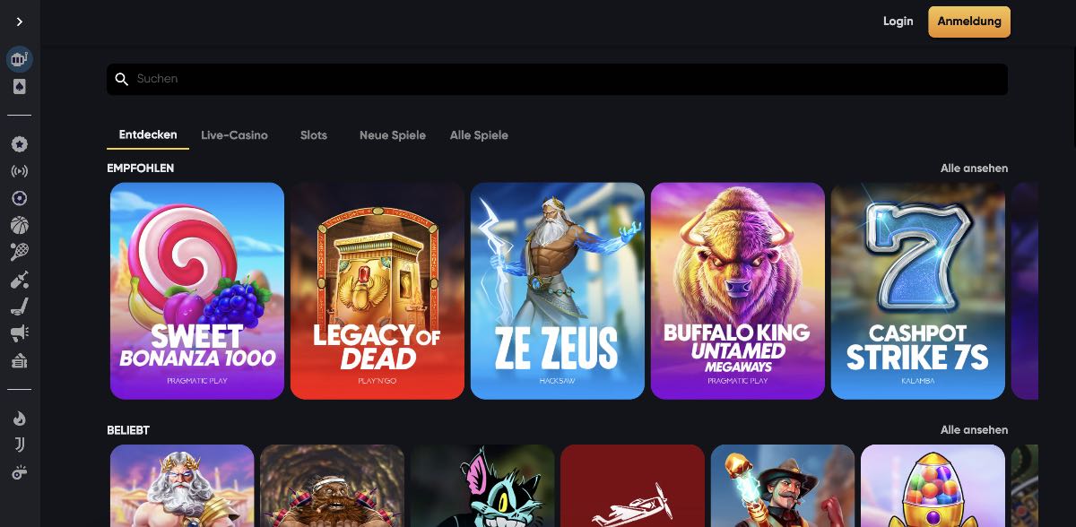 Instant Casino Spiele